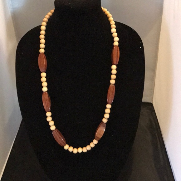 Wooden necklace/unisex - Picture 3 of 4